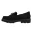 Corkys Literally Lug Sole Loafers Womens Black 10-0123-BKFS