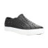 Фото #2 товара London Fog Bately Perforated Slip On Mens Black Sneakers Casual Shoes CL30292M-
