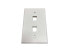 Фото #2 товара Tripp Lite Safe-IT 2-Port Single-Gang Keystone Wall Plate Antibacterial Ivory Ma