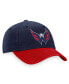Фото #3 товара Бейсболка регулируемая Fanatics мужская с названием Washington Capitals основной логотип - Navy, Red