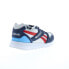 Фото #8 товара Reebok GL1000 Mens Blue Leather Lace Up Lifestyle Sneakers Shoes 7.5