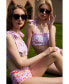 ფოტო #7 პროდუქტის Women's Pink Blossom Reversible Two-Piece Swimsuit