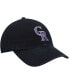 ფოტო #4 პროდუქტის Boys Black Colorado Rockies Team Logo Clean Up Adjustable Hat