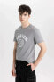 Фото #2 товара Erkek T-shirt B8477ax/gr367 Grey