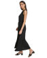 Women's Cinched-Waist Ruffled-Hem Maxi Dress