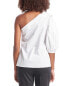 Natori One-Shoulder Poplin Top Women's White 6