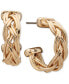 Фото #1 товара Серьги Anne Klein Small Braid C-Hoop