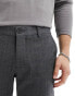 ONLY & SONS smart jersey trouser in dark grey check