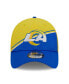 Фото #3 товара Men's Gold, Royal Los Angeles Rams 2023 Sideline 39THIRTY Flex Hat
