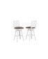 Фото #8 товара Peighton 8-Piece Bar Set (Back bar with hutch, bar with 2 saddle stools, and pub table with 2 swivel stools)
