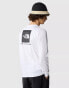 The North Face M l/s redbox tee in tnf white