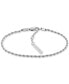 Stainless Steel 3-Pc. Set Mixed Chain Link Bracelets Серебристый - фото #2