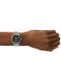 ფოტო #6 პროდუქტის His and Her Fenmore Multifunction Silver-Tone Stainless Steel Watch Gift Set, 44mm 36mm