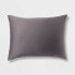 King TENCEL Duvet Cover and Sham Set Dark Gray - Threshold