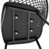 Фото #3 товара Krzesło nowoczesne kubełkowe z oparciem ażurowym 2 szt. czarne