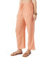 ფოტო #7 პროდუქტის Juniors' Brenda Cotton Gauze Wide-Leg Pants