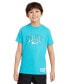 ფოტო #1 პროდუქტის Big Boys Sportswear Crewneck Cotton Stars Graphic T-Shirt