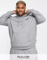 Puma PLUS Essentials small logo hoodie in grey