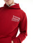 Tommy Jeans regular modern logo hoodie in red