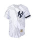 Фото #3 товара Men's Mariano Rivera White, Navy New York Yankees Home 2000 Cooperstown Collection Authentic Jersey