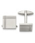 ფოტო #1 პროდუქტის Stainless Steel Polished Square Cufflinks