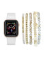 Фото #1 товара Ремешок для часов POSH TECH Unisex белый из силикона для Apple Watch и браслет, 42 мм