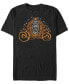 Фото #1 товара Disney Men's Cinderella Pumpkin Text Carriage Short Sleeve T-Shirt