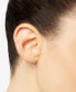 ფოტო #2 პროდუქტის Diamond Heart Drop Earrings (1/2 ct. t.w.) in 14k Gold, Created for Macy's