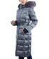 Фото #3 товара Women's Shine Belted Faux-Fur-Trim Hooded Puffer Coat