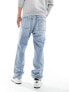 HUGO BLUE straight leg jeans in light wash