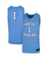 Men's #1 Carolina Blue North Carolina Tar Heels Replica Team Basketball Jersey Голубой, L - фото #4