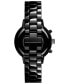 ფოტო #3 პროდუქტის Women's Nova Ceramic Black Bracelet Watch, 38mm