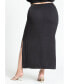 Фото #1 товара Plus Size Lightweight Column Skirt