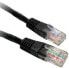 Wentronic CAT 5e Patch Cable - F/UTP - black - 0.25 m - Cat5e - F/UTP (FTP) - RJ-45 - RJ-45