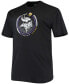 Фото #4 товара Men's Big and Tall Black Minnesota Vikings Color Pop T-shirt