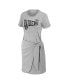 Women's Heather Gray Las Vegas Raiders Knotted T-Shirt Dress