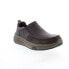 Фото #2 товара Skechers Calabrio Bazley 205006 Mens Brown Leather Lifestyle Sneakers Shoes