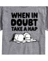 ფოტო #2 პროდუქტის Hybrid Apparel Peanuts Nap Mens Short Sleeve Tee