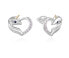 Playful silver unicorn earrings AGUP2573DS