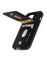 ფოტო #3 პროდუქტის Women's Black Saffiano Leather iPhone 15 Pro Max Case