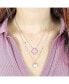 ფოტო #2 პროდუქტის Extra Large Bubblegum Pink Single Clover Necklace