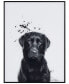 Фото #1 товара "Labrador Retriever" Pet Paintings on Printed Glass Encased with a Black Anodized Frame, 24" x 18" x 1"