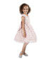 ფოტო #2 პროდუქტის Toddler & Little Girls Cap-Sleeve 3D-Mesh Heart Dress