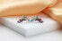 Original silver earrings with colored zircons EA942WRBW