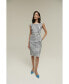 ფოტო #1 პროდუქტის Women's Belted Pencil Dress