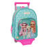 Фото #1 товара Школьный рюкзак с колесиками Rainbow High Paradise бирюзовый 28 x 34 x 10 cm