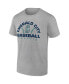 ფოტო #3 პროდუქტის Men's Heathered Gray Seattle Mariners Iconic Go for Two T-shirt