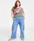 ფოტო #3 პროდუქტის Women’s Ribbed T-Shirt, XXS-4X, Created for Macy’s
