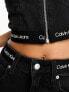 Calvin Klein Jeans – Bustier-Oberteil in Schwarz mit Logo-Band, exklusiv bei ASOS