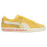 Фото #1 товара Puma Suede X Triplex Lace Up Mens Yellow Sneakers Casual Shoes 382560-01